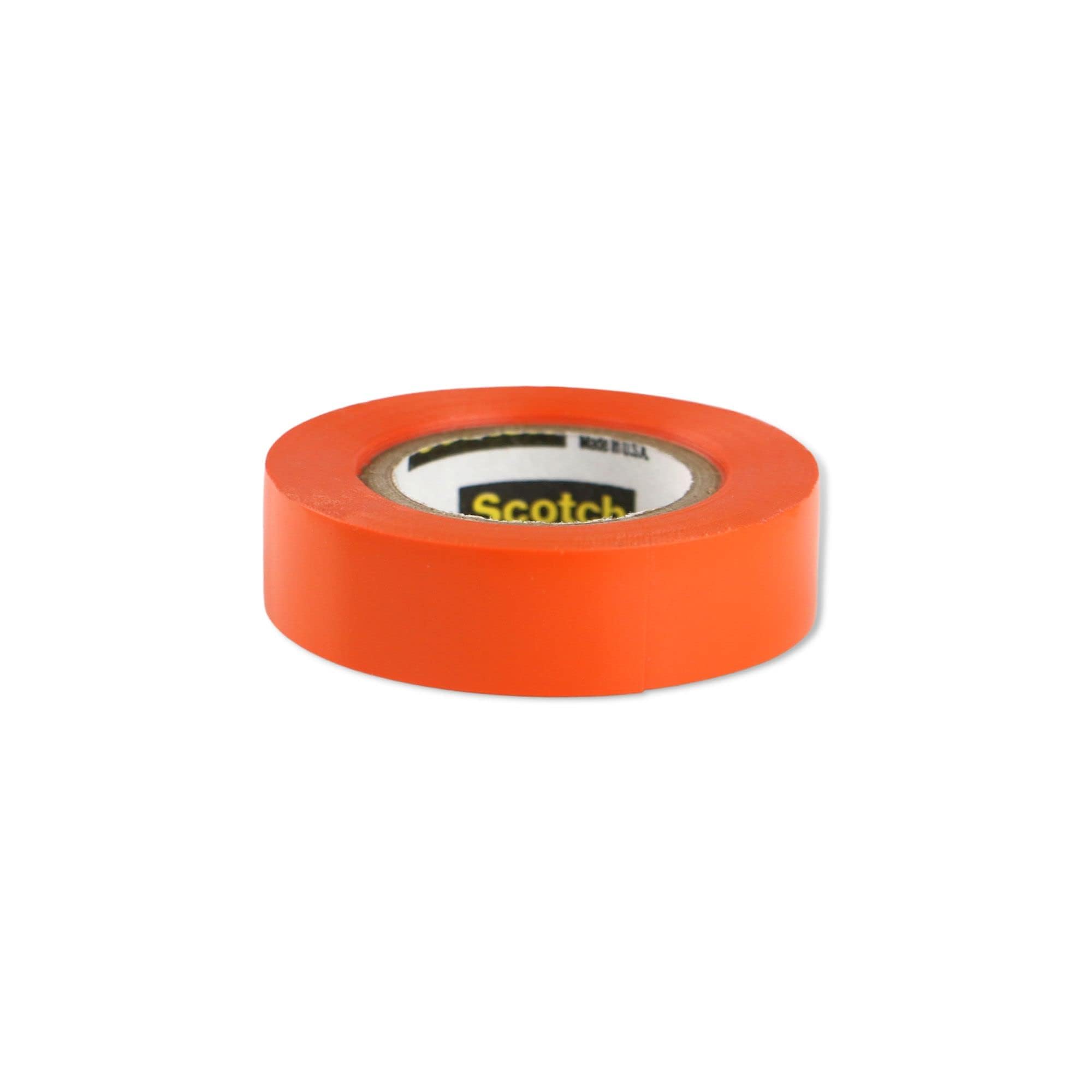 3M Scotch Vinyl Color Coding Electrical Tape 35, 1/2 in x 20 ft, 1 Short Roll, White, CSA Certified, UL Listed, Professional Grade, 7 mil Thick, Flame Retardant
