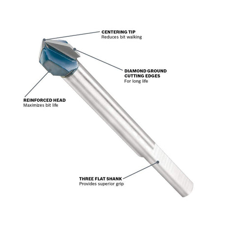 BOSCH GT800 3/4inch Carbide Tipped Glass