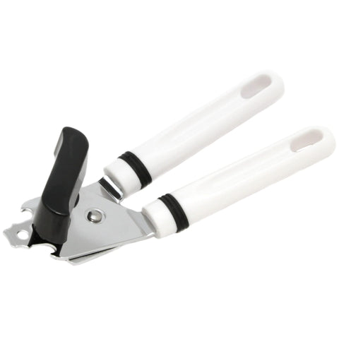 Chef Craft Basic Stainless Steel Can Bottle Opener, 7.5 inch, White
