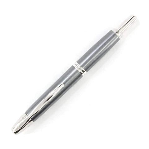 PILOT Vanishing Point Collection Refillable & Retractable Fountain Pen, Gun Metal Gray Barrel with Rhodium Accents, Blue Ink, Fine Nib (60433)