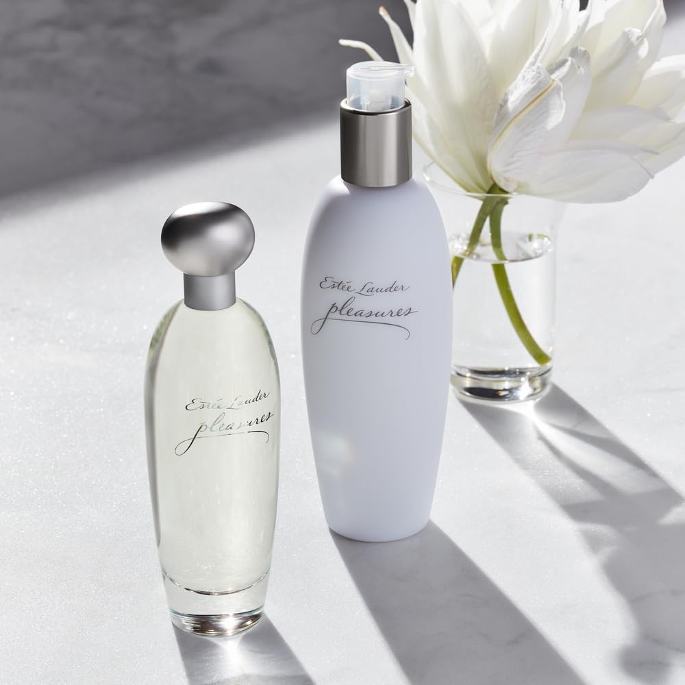 Estée Lauder Pleasures Eau de Parfum Spray with Notes of Lilies, White Peonies & Jasmine | Perfumes for Women, 1.7 Fl Oz