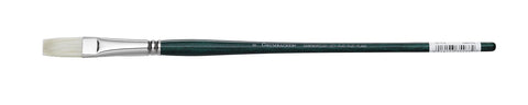 Grumbacher Gainsborough Flat Oil and Acrylic Brush, Hog Bristle, Size 8 (1271F.8)