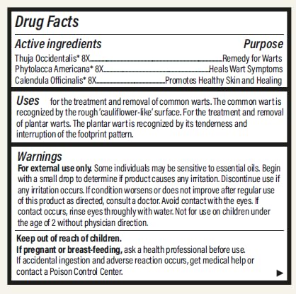 Forces Of Nature -Natural, organic wart Extra Strength Remover (4ml) Non Gmo, No Harmful Chemicals, Nontoxic -Eliminate Planter, Facial, Flat, Body, Hands, Fingers & Foot Warts At The Root