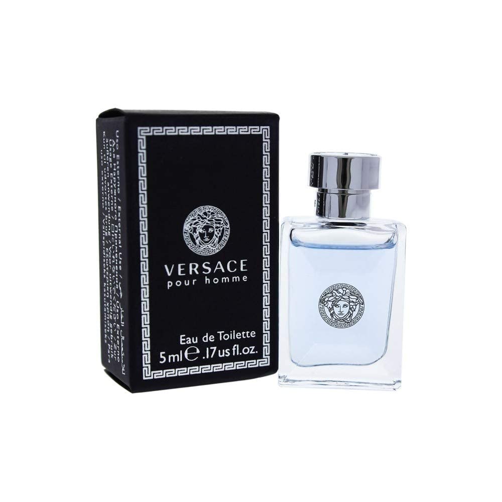 VERSACE Pour Homme 5 Ml Eau de Toilette Mini, 0.17 Ounce