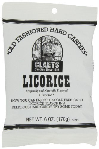 Claeys Old Fashioned Licorice Hard Candy 6 oz.