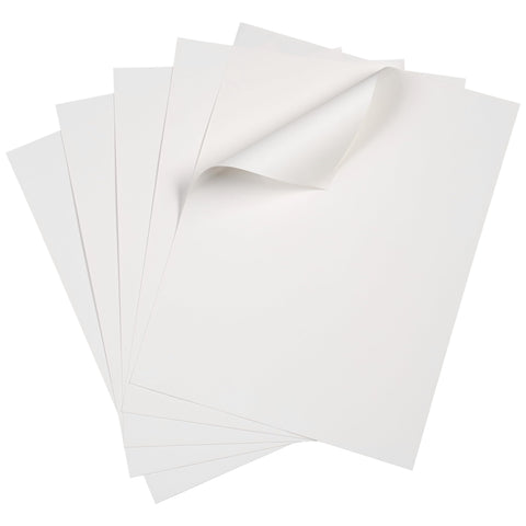 GoWrite! Dry Erase Sheets, Self-Adhesive, 8-1/2" x 11", White, 5 Sheets