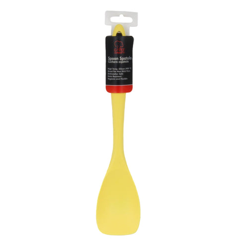 Chef Craft Premium Silicone Spoon Spatula, 11.5 inch, Yellow