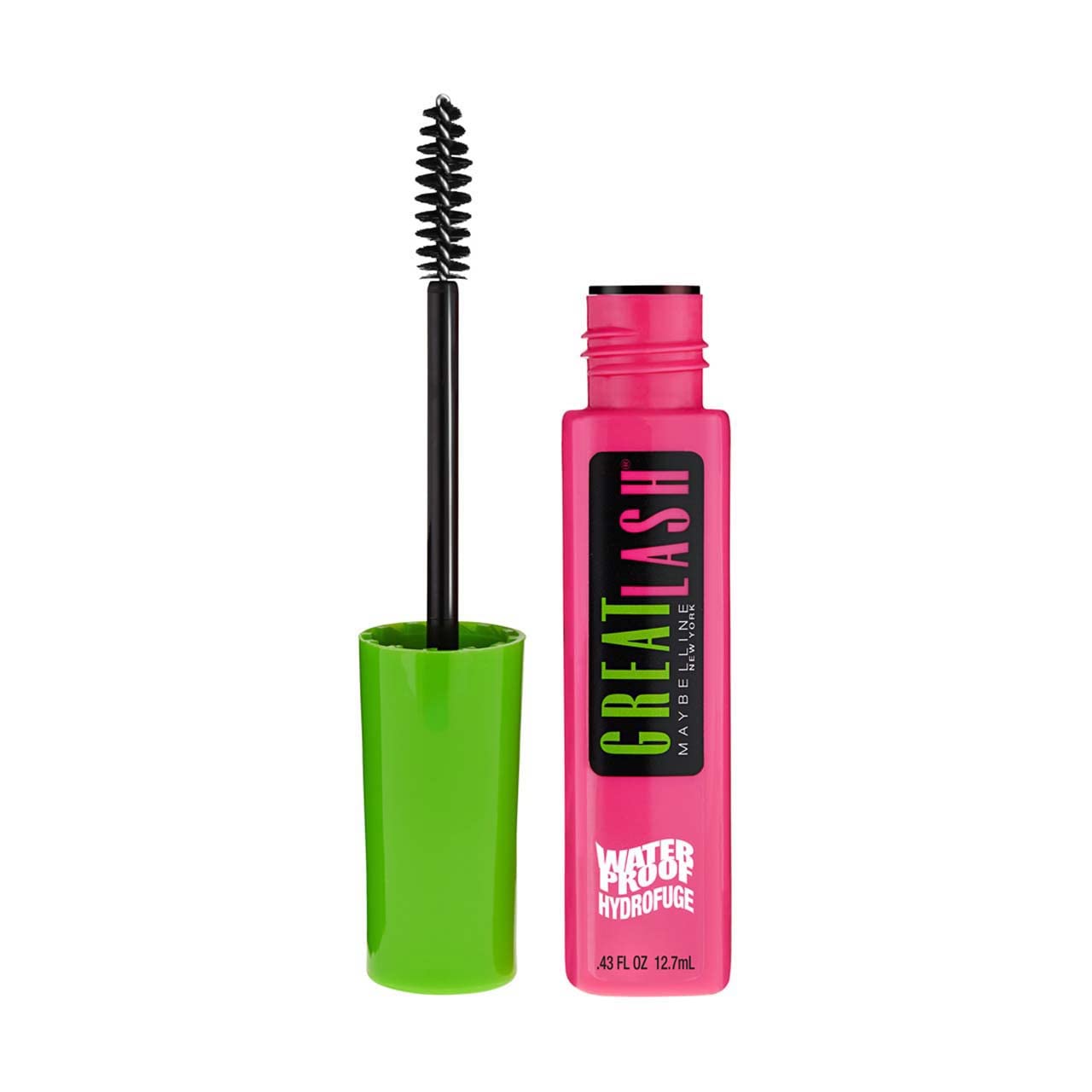 Maybelline Great Lash Waterproof Mascara, Very Black [111], 0.43 oz (Pack of 6)