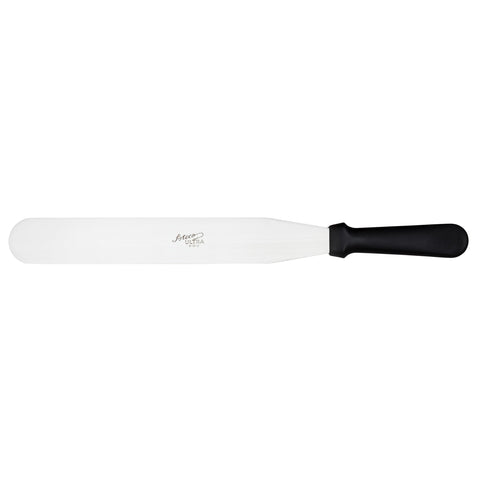 Ateco Ultra Straight Spatula with 12-Inch Stainless Steel Blade, Plastic Handle, Dishwasher Safe