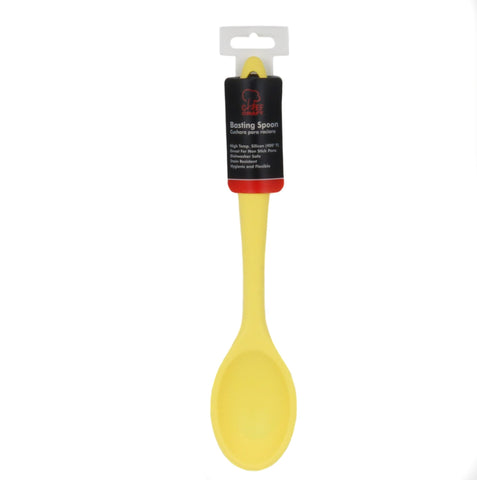 Chef Craft Premium Silicone Basting Spoon, 11", Yellow