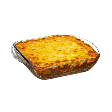 Anchor Hocking 77887 Fire-King Square Cake Dish, Glass, 8-Inch