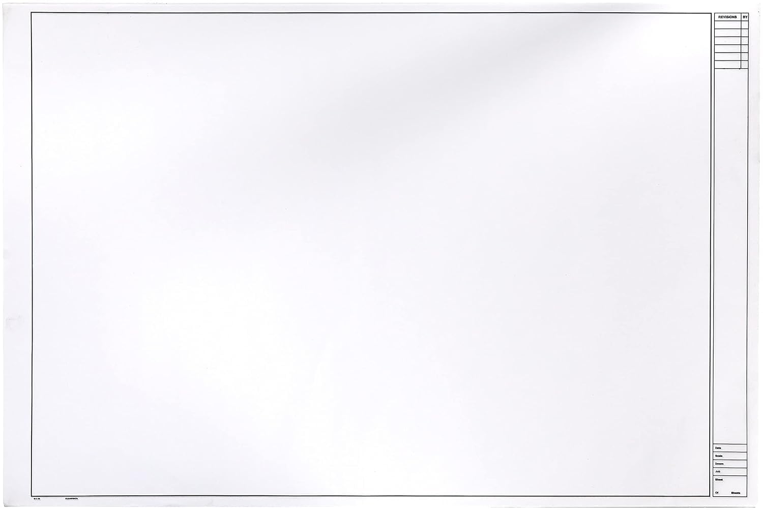 Clearprint 24" x 36" 1000H Design Vellum Sheets with Architect Title Block, 16 lb., 100% Cotton, 10 Sheets Per Pack, 1 Each