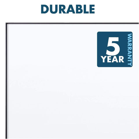 Quartet Whiteboard/Dry Erase Board, Magnetic, 4'x3', Fusion Nano-Clean, Black Aluminum Frame (NA4836FB)