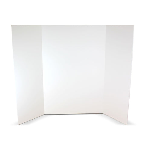 Flipside Products 36” x 48” Foam Project Boards for Presentations, Science Fair, School Projects, Event Displays and Trifold Picture Board - White 3/16'' Thick - 24 Pack