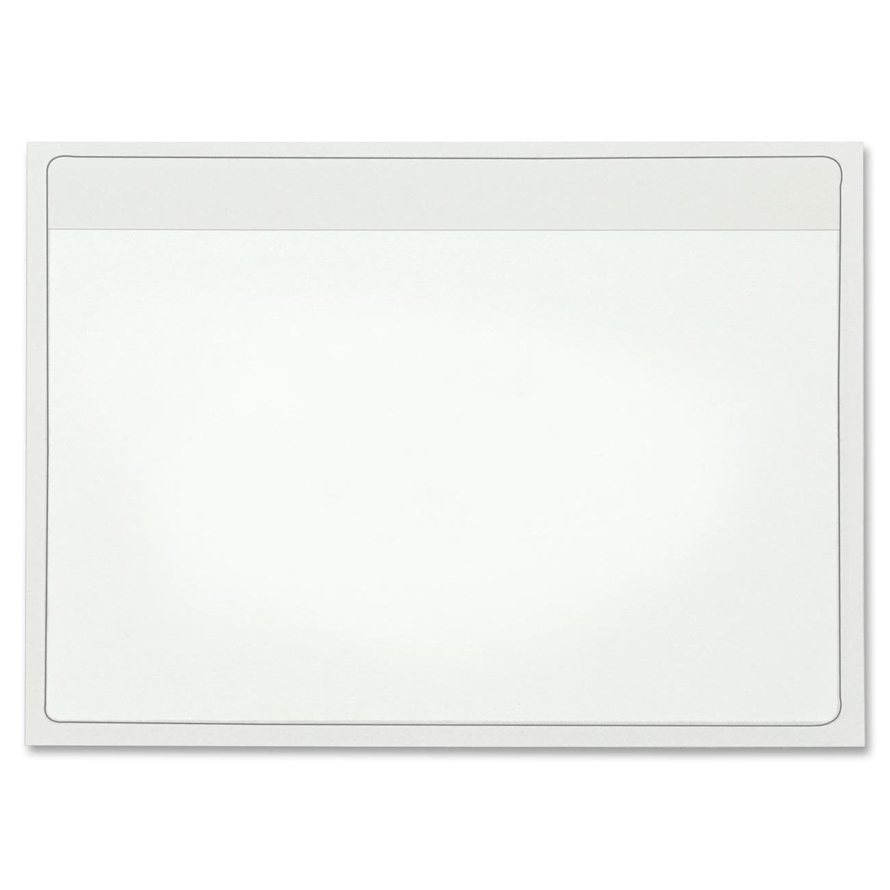 Cardinal HOLDit! Self-Adhesive 4 x 6-Inch Index Card Pockets, Clear, 100 per Pack (21160CB)