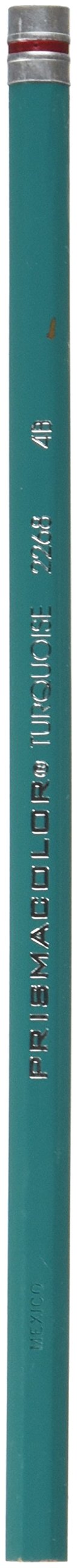 Prismacolor Turquoise Drawing Pencil, 2 Mm, 4b, Black Lead, Turquoise Barrel, Dozen
