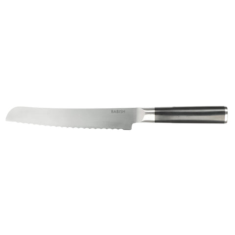 Babish 8-Inch Bread Knife – High-Carbon 1.4116 German Steel Kitchen Knife – Professional Serrated Cutlery for Slicing Bread and Baked Goods