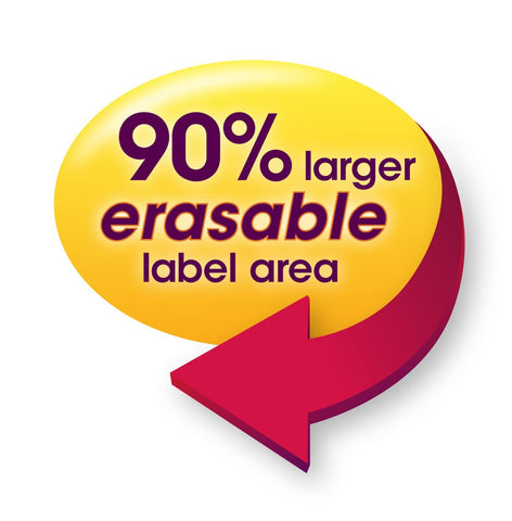 Smead Erasable SuperTab® File Folder Labels, White, 160 Labels per Pack (64917)