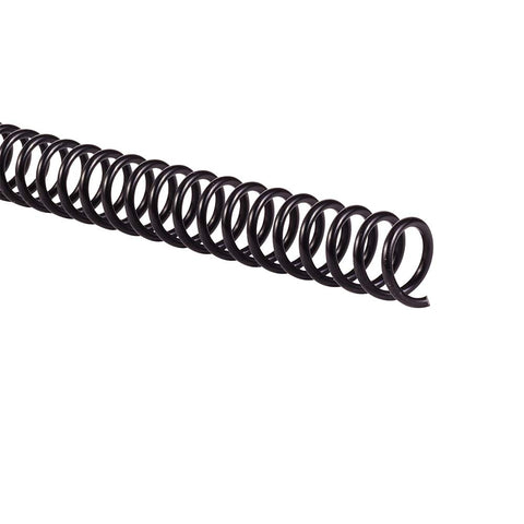 GBC Binding Spines / Spirals / Coils, 10mm, 70 Sheet Capacity, 4:1 Pitch, Color Coil, Black, 100 Pack (9665020)