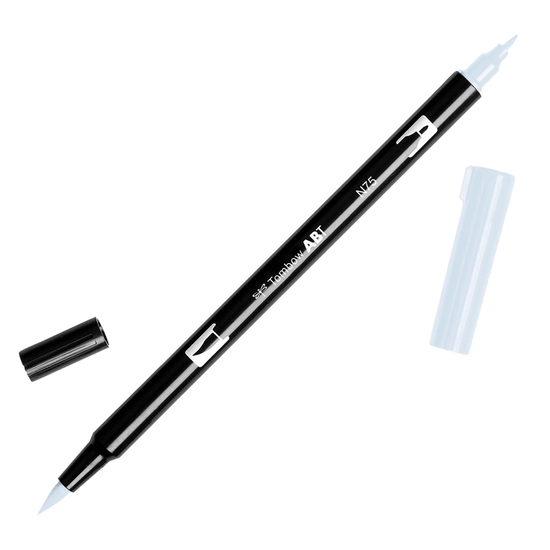 Tombow Dual Brush Pen Art Marker, N75 - Cool Gray 3, 1-Pack