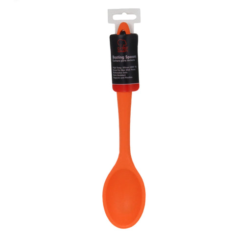 Chef Craft Premium Silicone Basting Spoon, 11", Orange