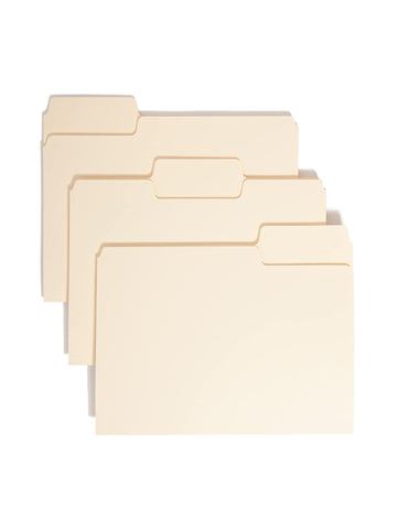 Smead SuperTab File Folder, Oversized 1/3-Cut Tab, Letter Size, Manila, 24 Per Pack (11920)