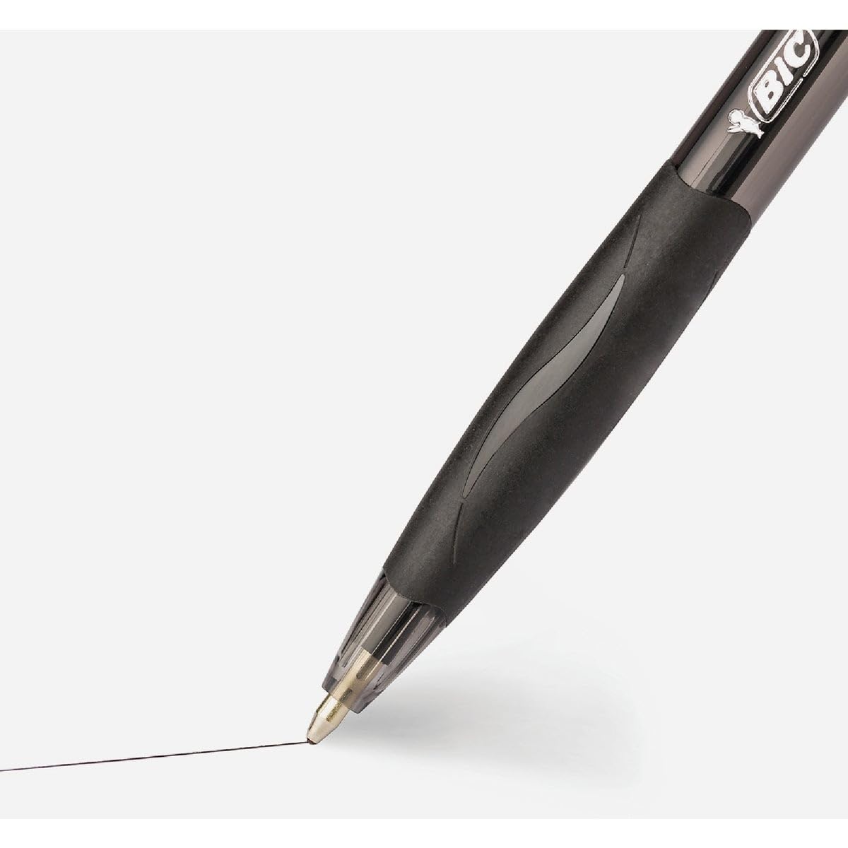 BIC Glide Black Retractable Ballpoint Pens, Medium Point (1.0mm), 2-Count Pack, Ultra Smooth Writing Black Pens
