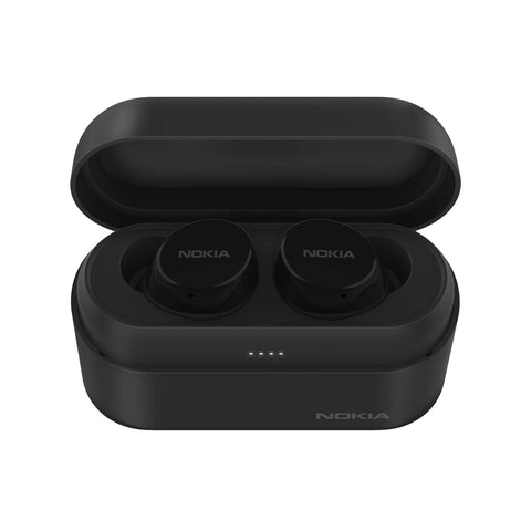 Nokia Power Earbuds | True Wireless with Charging Case | Up to 150 Hours of Play | Waterproof | Universal Bluetooth 5.0 Compatibility with Built-in Mic | Crystal-Clear Sound with Enhanced Bass,Gray