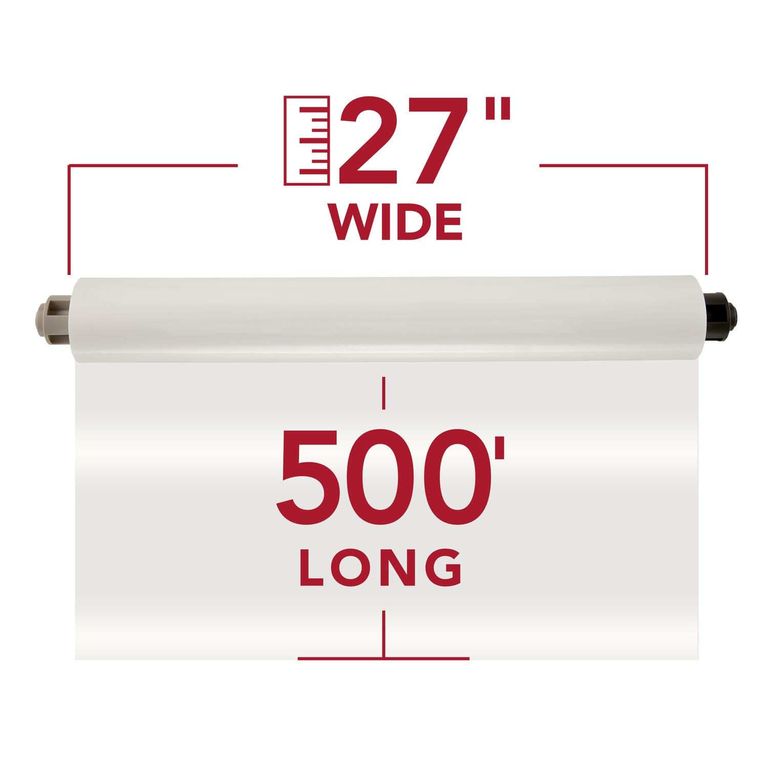 GBC Thermal Laminating Film, Rolls, Ultima 65 EZLoad, Nap I, 1.5 mil, 27" x 500', 2-Pack (3126061EZ)