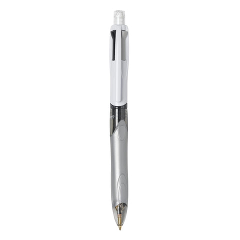 BIC 4-Color 3+1 Retractable Ballpoint Pen with Red, Blue, Black Ink and 0.7 mm Mechanical Pencil, 1-Count in Assorted Ink