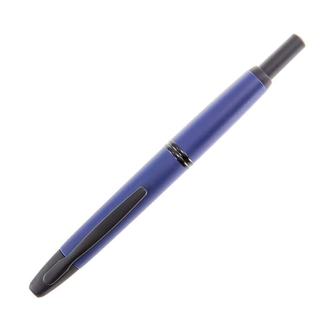 PILOT Vanishing Point Collection Refillable & Retractable Fountain Pen, Matte Blue Barrel, Stub Nib (60599)