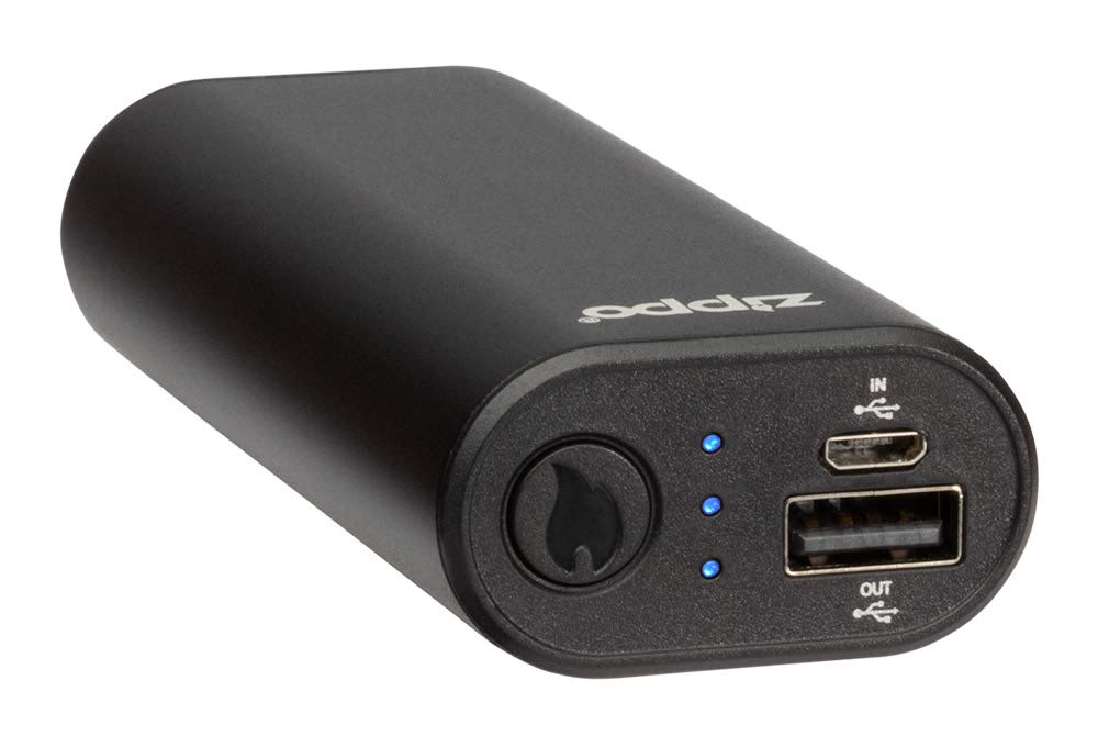 Zippo Black HeatBank 6 Rechargeable Hand Warmer