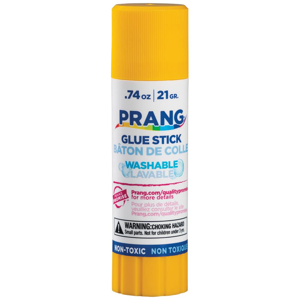 Prang Washable Glue Stick, Clear, 0.74 oz., 60 Count
