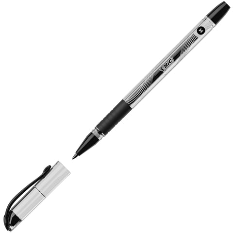 BIC Gel-ocity Smooth Stic Gel Pen, Medium Point (0.7mm), Black Ink, 8-Count, Vibrant and Smooth Gel Ink Pens