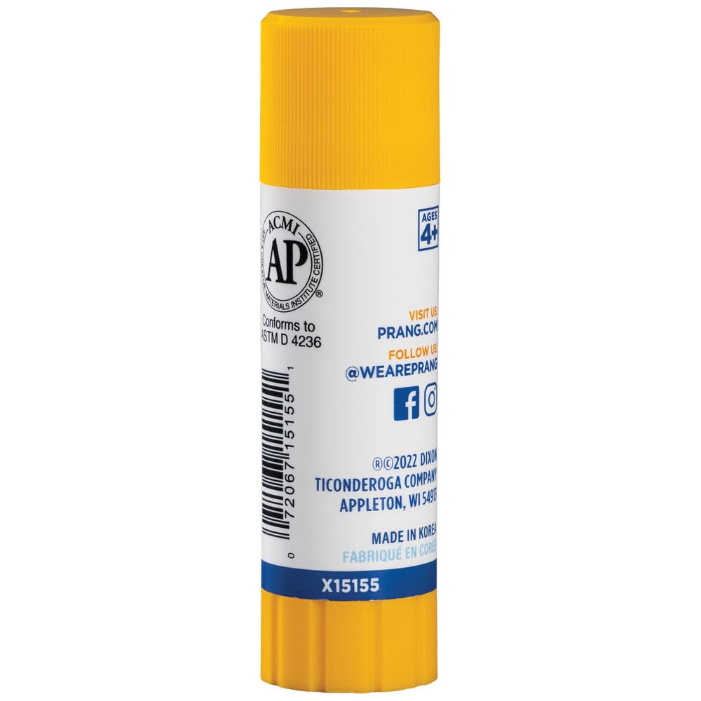Prang Washable Glue Stick, Clear, 0.74 oz., 60 Count