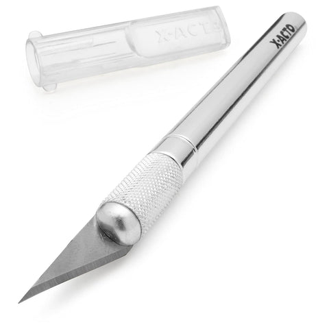 X-ACTO #2 Knife With Safety Cap, Sharp, Durable, Precision Knife, 1 Count - For Medium Cutting and Trimming