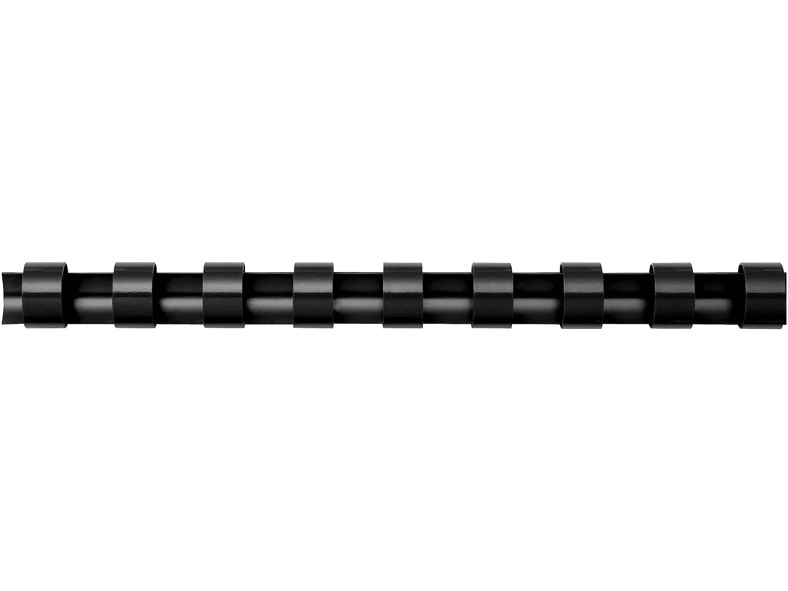 Fellowes Plastic Comb Binding Spines, 1/4 Inch Diameter, Black, 20 Sheets, 100 Pack (52366)