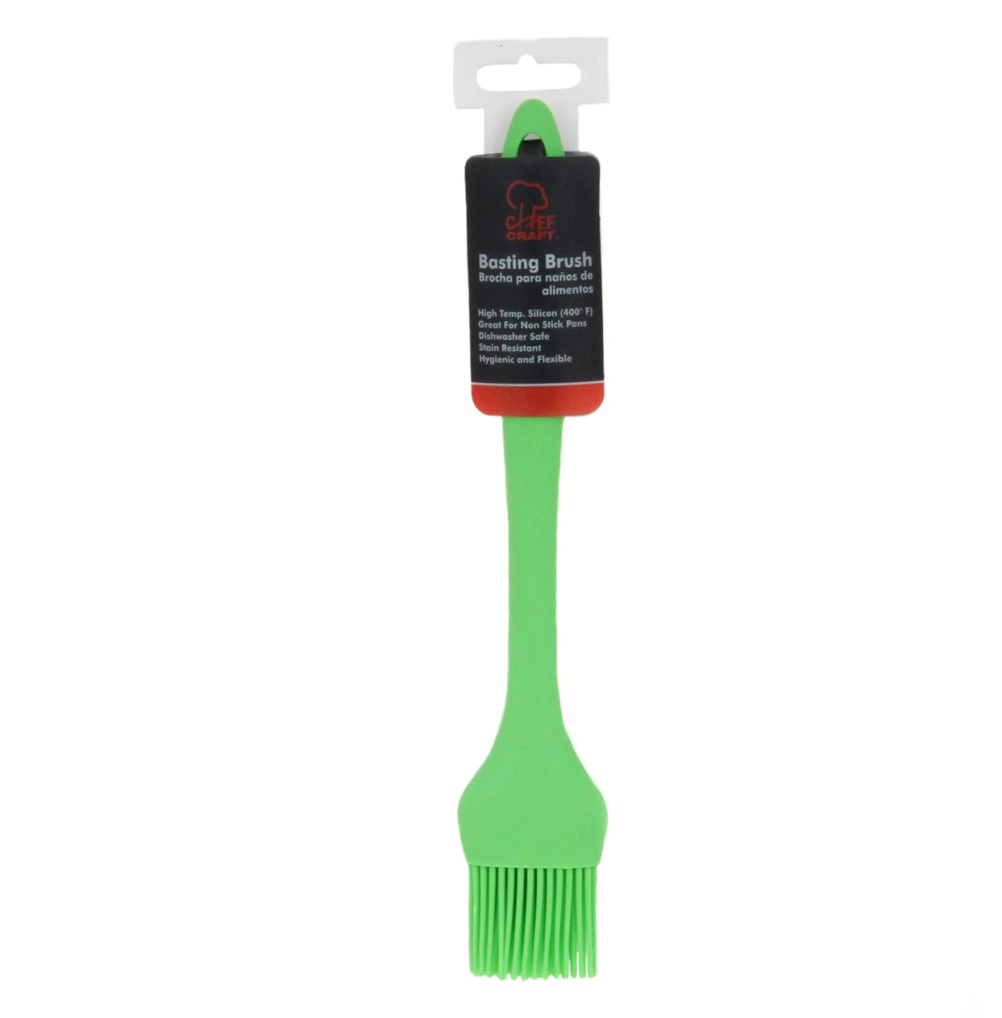 Chef Craft Premium Silicone Basting Brush, 10.25 inch, Green