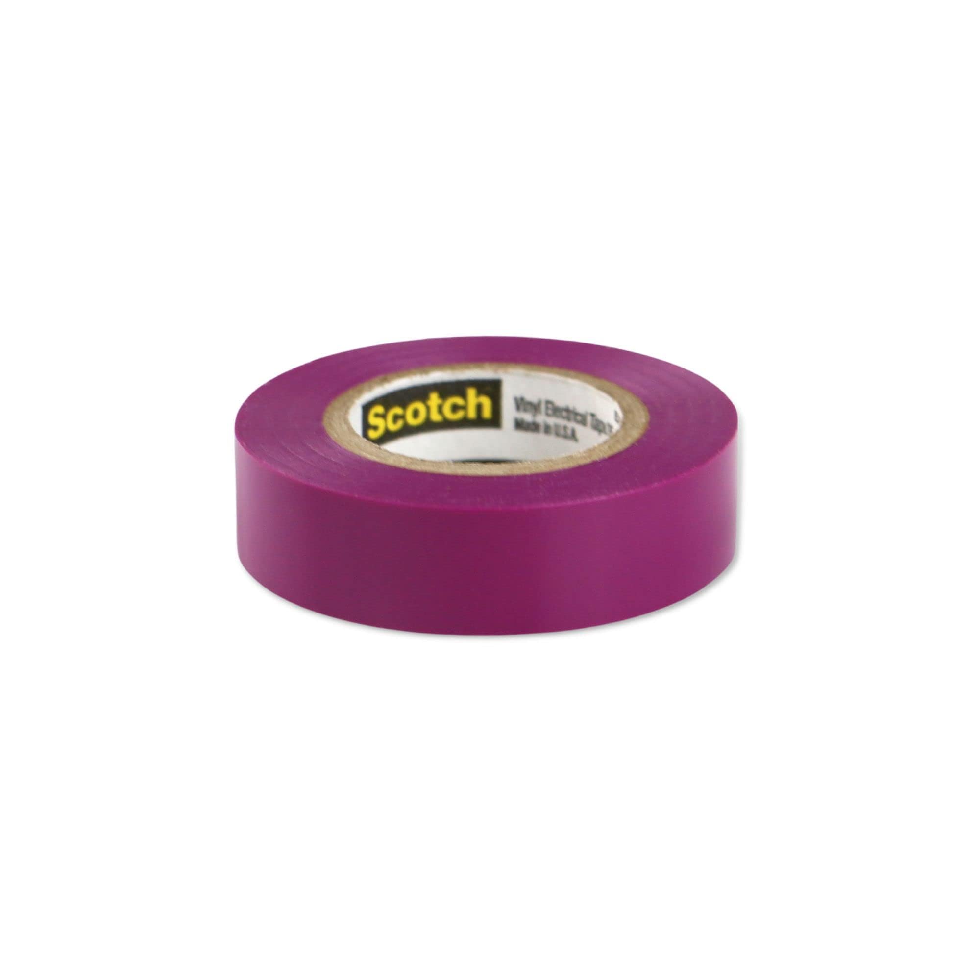 3M Scotch Vinyl Color Coding Electrical Tape 35, 1/2 in x 20 ft, 1 Short Roll, White, CSA Certified, UL Listed, Professional Grade, 7 mil Thick, Flame Retardant