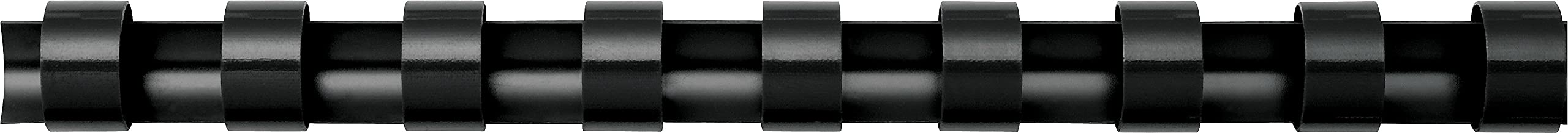 Fellowes Plastic Comb Binding Spines, 1/4 Inch Diameter, Black, 20 Sheets, 100 Pack (52366)