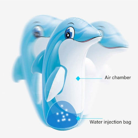 INTEX 3D Bop Bag Blow Up Inflatable Tiger, Dinosaur & Dolphin. (Package will include any 1 item)