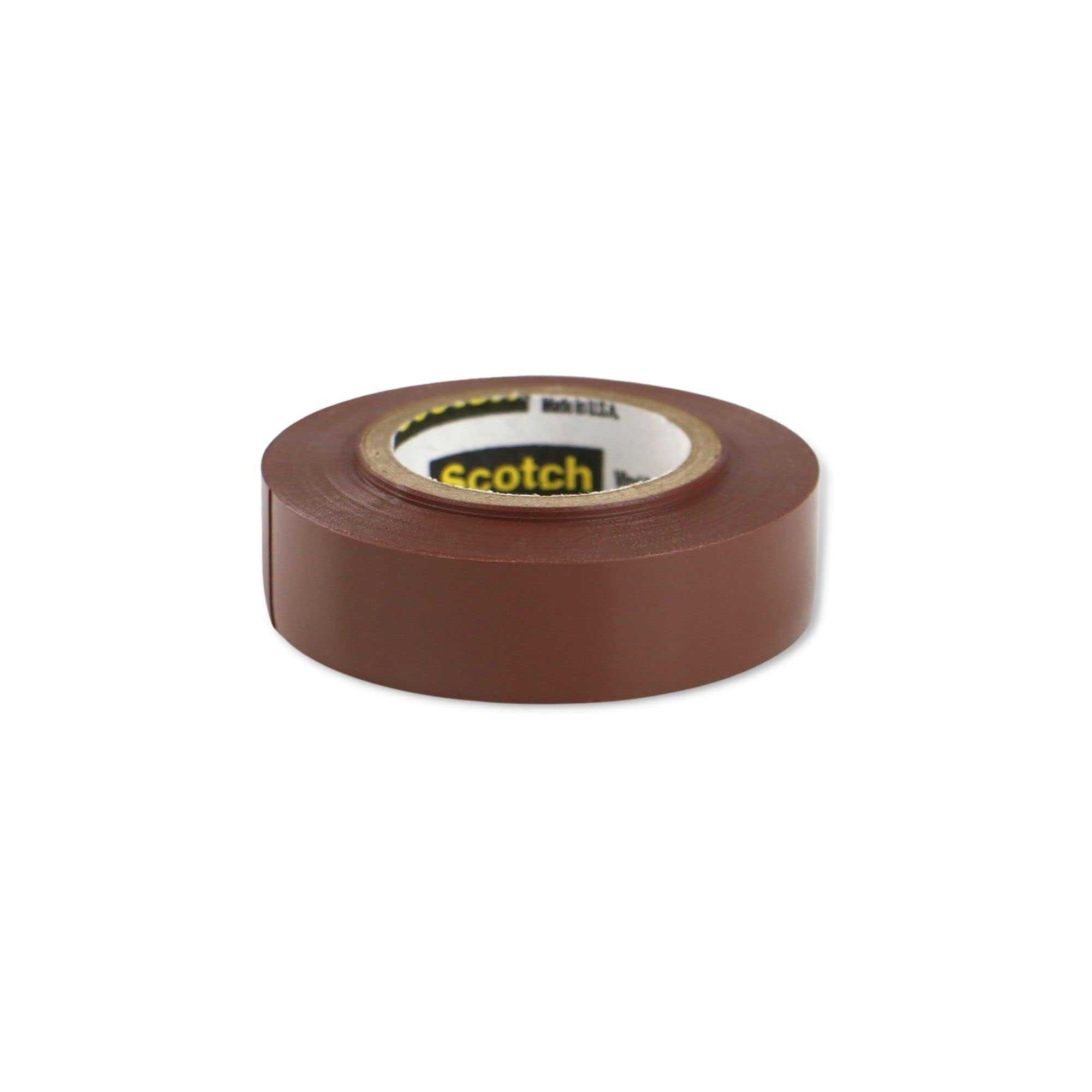 3M Scotch Vinyl Color Coding Electrical Tape 35, 1/2 in x 20 ft, 1 Short Roll, White, CSA Certified, UL Listed, Professional Grade, 7 mil Thick, Flame Retardant