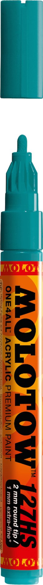 Molotow ONE4ALL Acrylic Paint Marker, 2mm, Lagoon Blue, 1 Each (127.221)