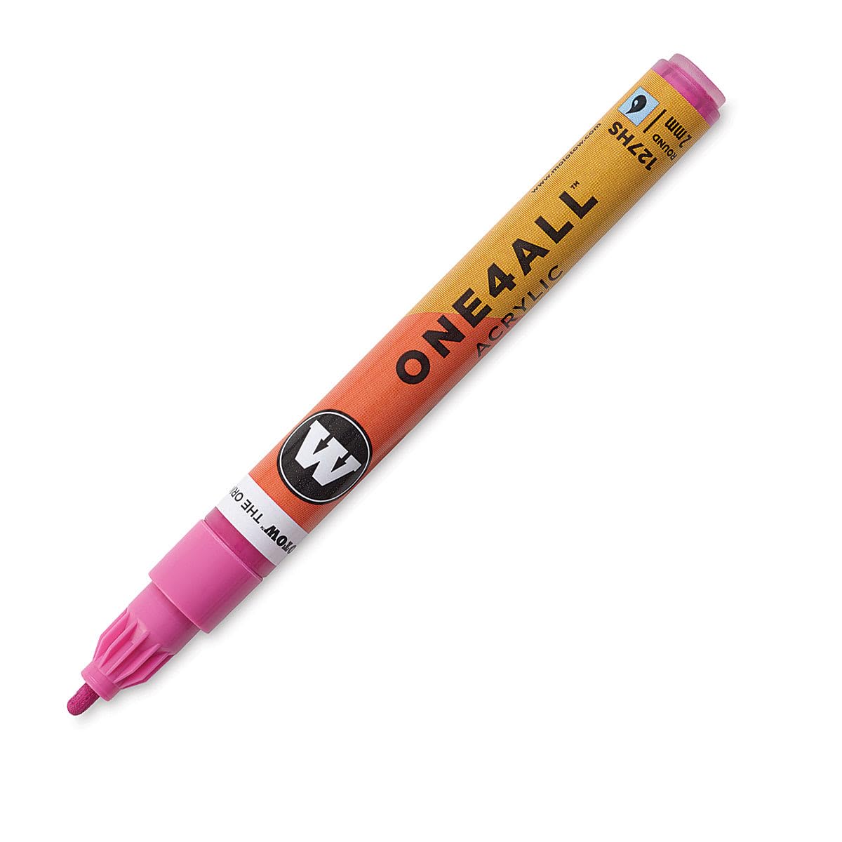 Molotow ONE4ALL Acrylic Paint Marker, 2mm, Magenta, 1 Each (127.238)