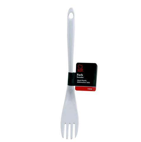 Chef Craft Basic Melamine Meat Fork, 12 inch, White