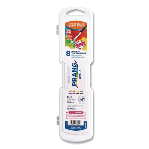 Dixon Semi-Moist Oval Pan 8-Watercolors Set