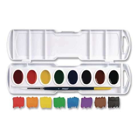 Dixon Semi-Moist Oval Pan 8-Watercolors Set