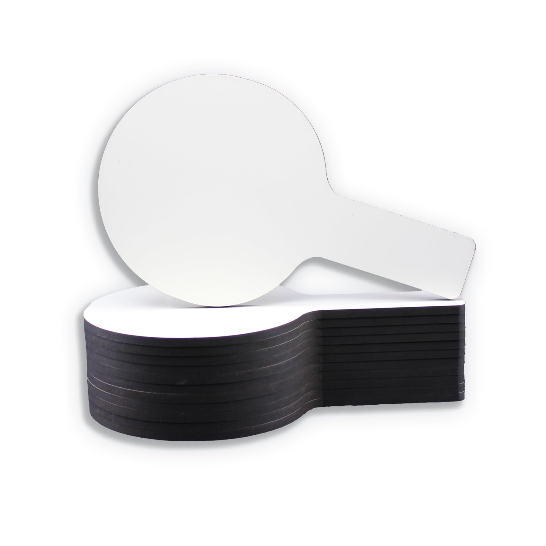 Flipside Products Mini Dry Erase Answer Paddle - Class(FLP10036), White, Pack of 12, 5 x 9