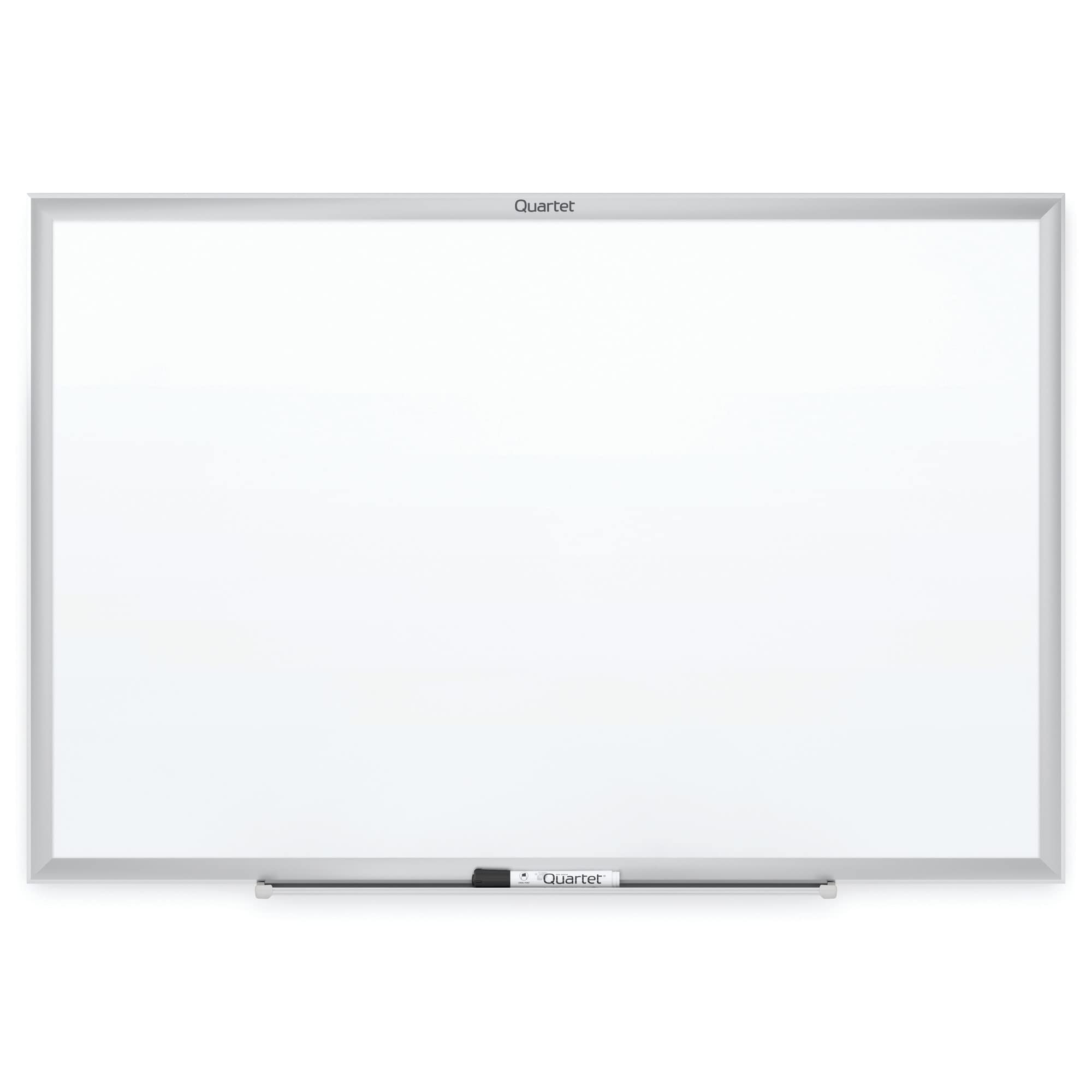 Quartet Whiteboard, Non-Magnetic Dry Erase White Board, 6' x 4', Total Erase, Silver Aluminum Frame (S537)