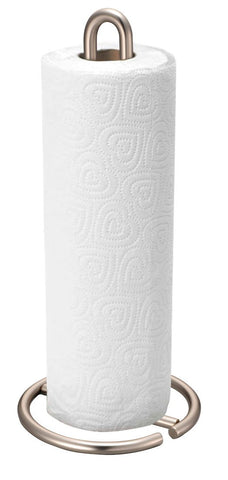 Home Basics Simplicity Collection Paper Towel Holder, Satin Nickel